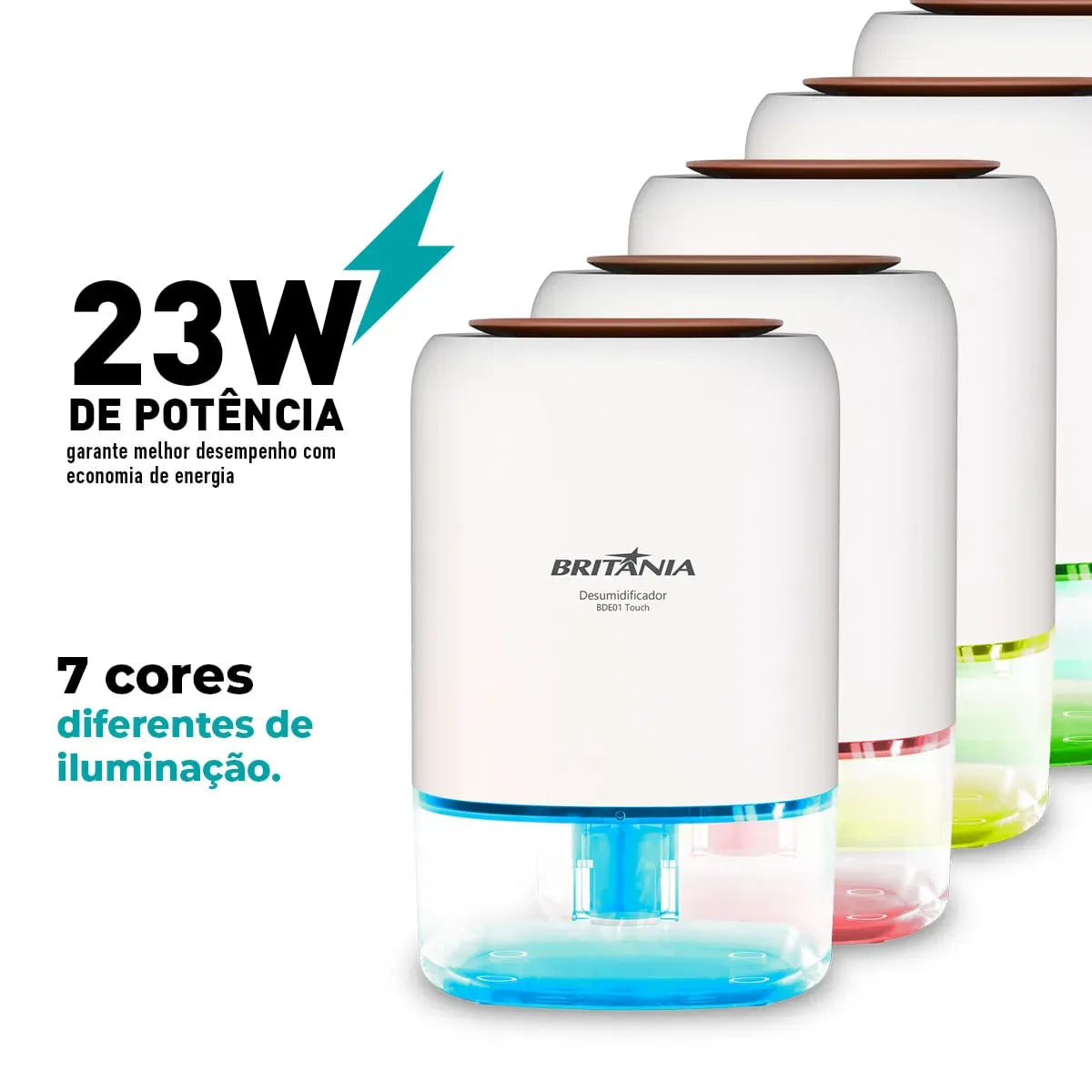Desumidificador Britânia 900ml Antimofo Bivolt BDE01