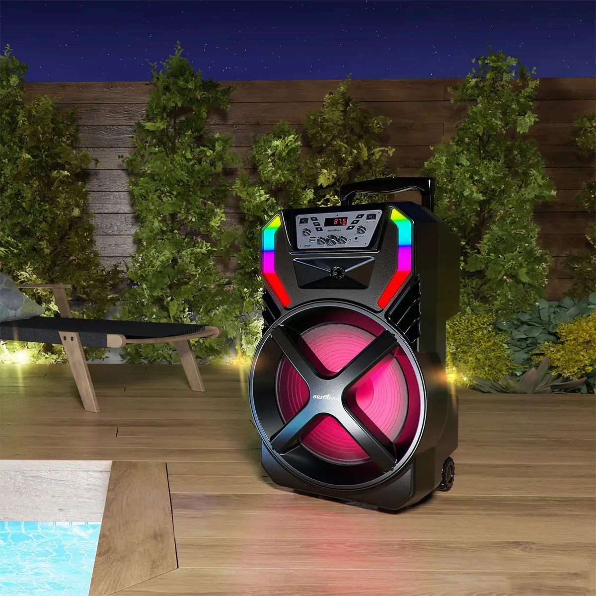 Caixa de Som Amplificada Britânia BCX12500 Woofer 15” 1000W