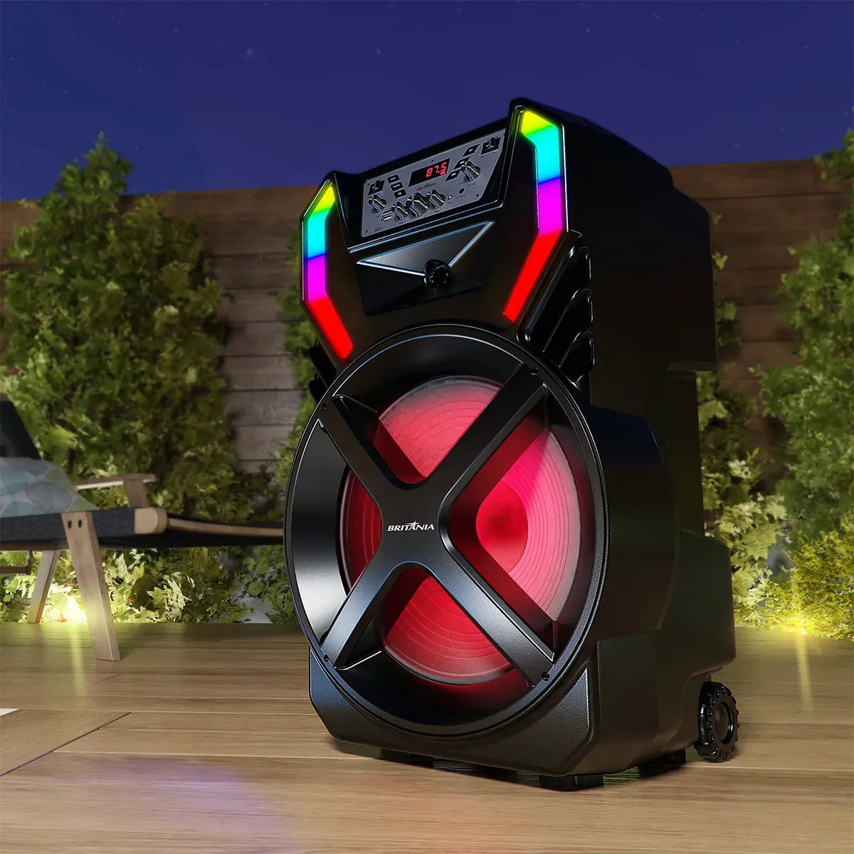 Caixa de Som Amplificada Britânia BCX12500 Woofer 15” 1000W