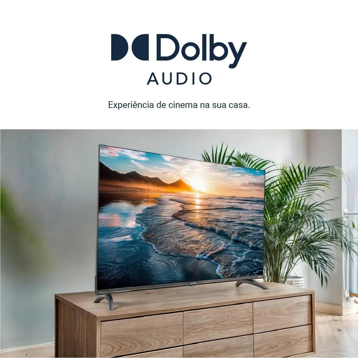 Smart TV 40” Britânia BTV40M9GR2CGB Roku TV LED Dolby Audio