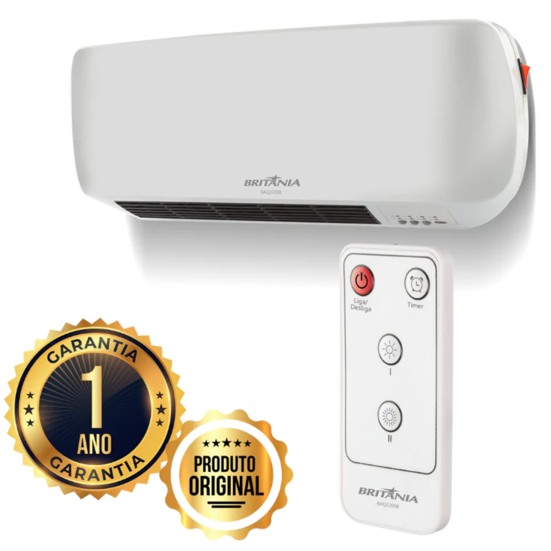 2 Unidades - Ar-Condicionado Portátil Britânia 2 em 1 – Bivolt