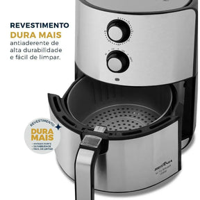 Air Fryer Britânia 4,6L Antiaderente 1500W BFR46PI