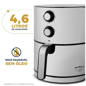 Air Fryer Britânia 4,6L Antiaderente 1500W BFR46PI