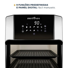 Air Fryer Oven Britânia 12L 4 em 1 1800W BFR2100