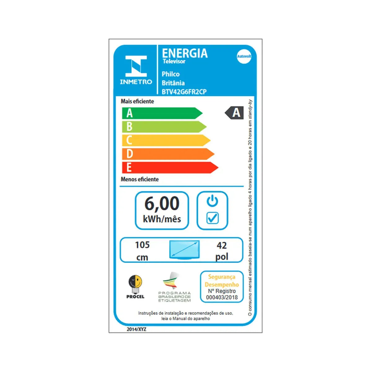 Smart TV 42” Britânia LED Roku TV Dolby Audio BTV42G6FR2CP