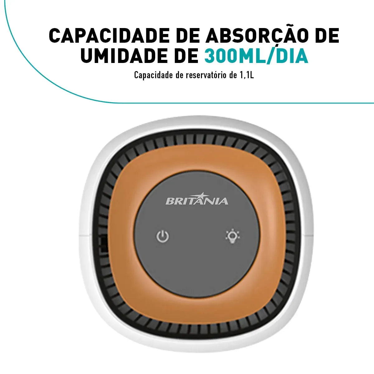 Desumidificador Britânia 900ml Antimofo Bivolt BDE01