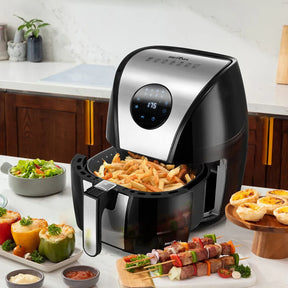 Air Fryer Britânia 5L Antiaderente Digital Inox 1500W BFR41PI