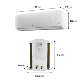 Ar-Condicionado Prime Air Split Inverter 12000BTUs Frio 12FC